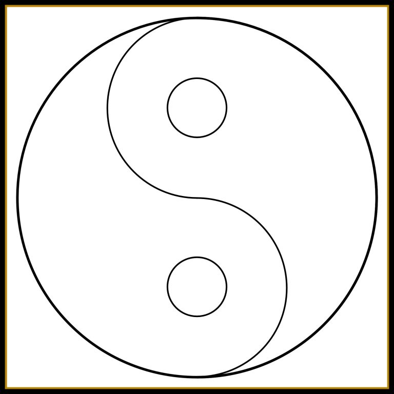 How to Draw A Taijitu Symbol With A Straightedge And Compass - Letters ...