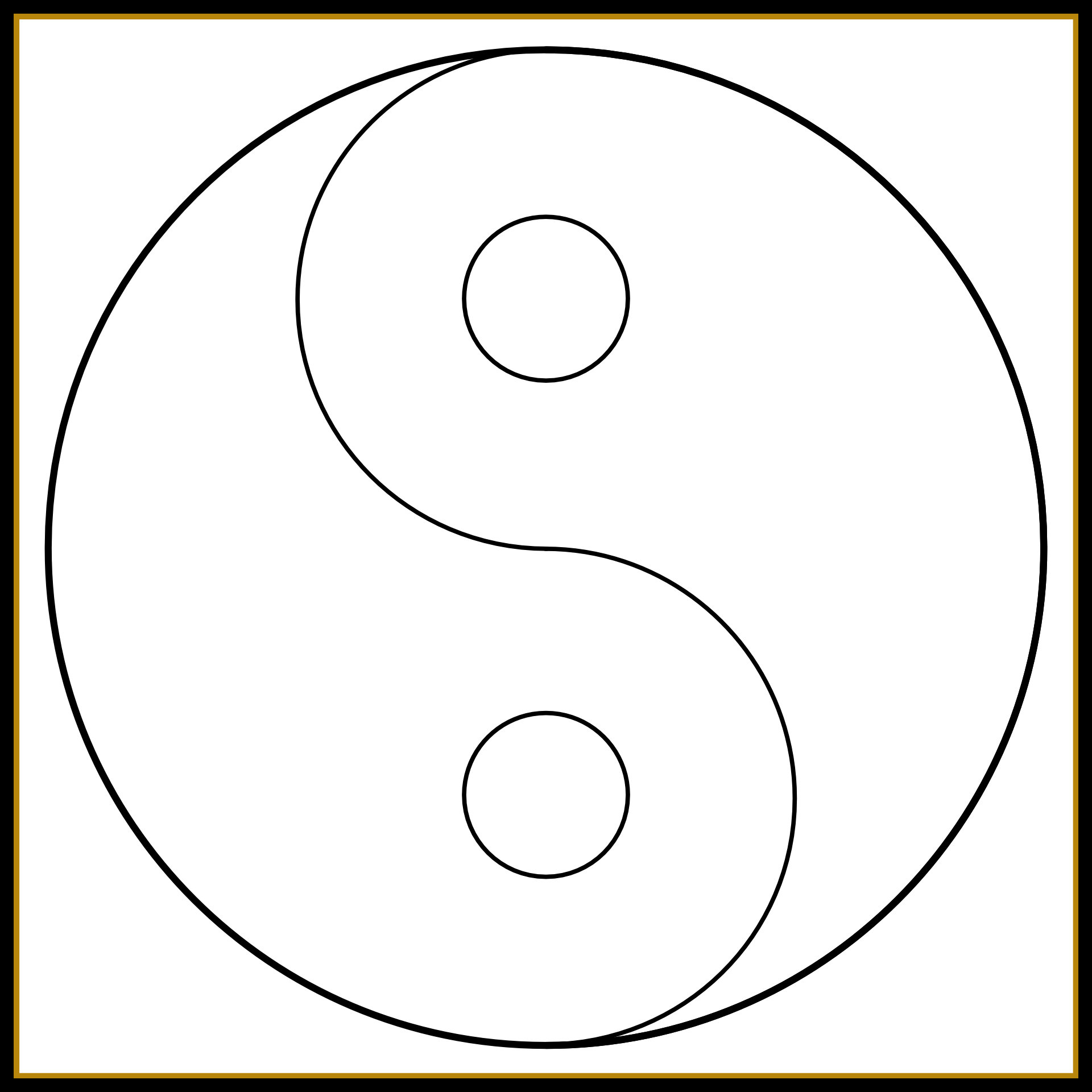 How to Draw A Taijitu Symbol With A Straightedge And Compass - Letters ...